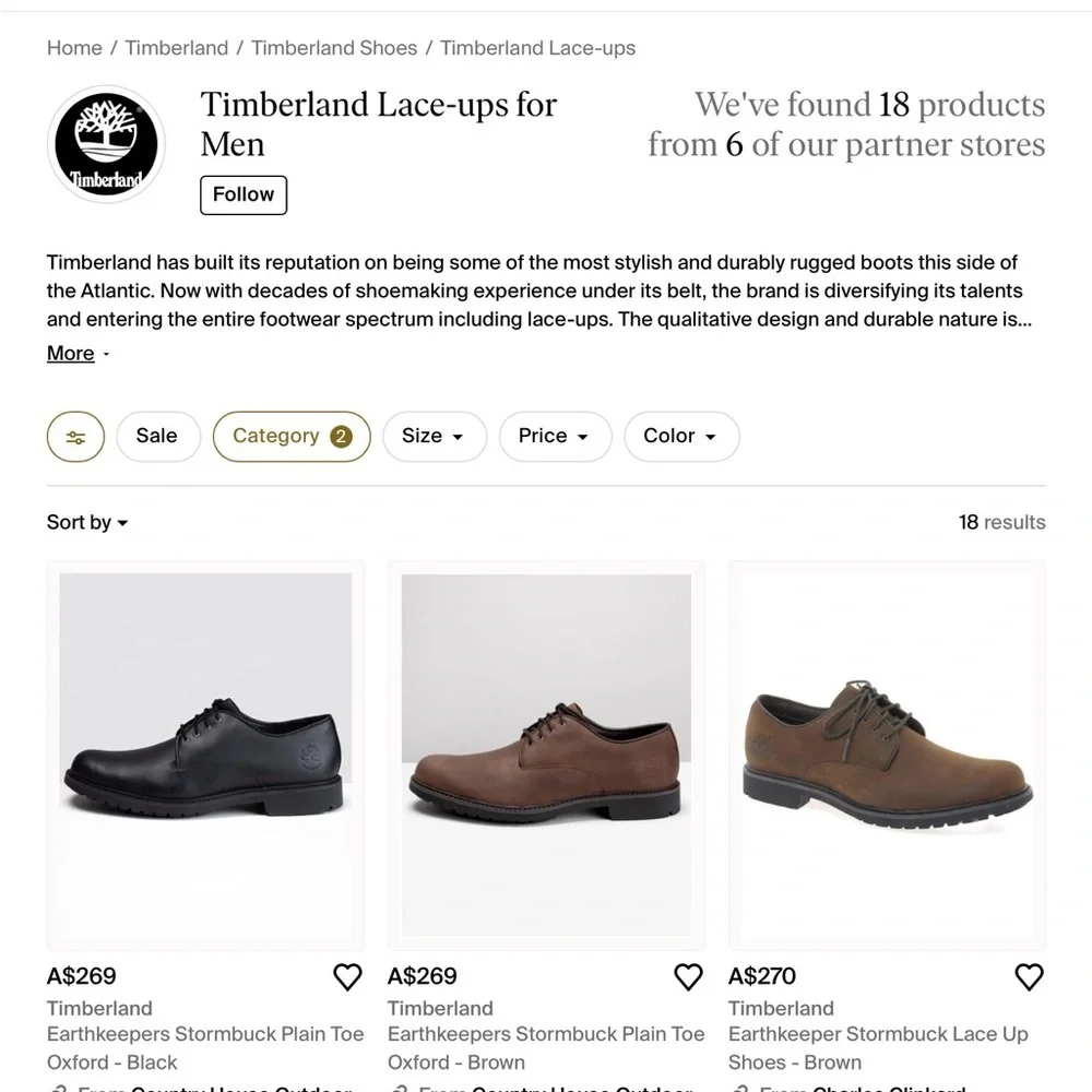 Timberland black leather lace up Oxford shoes 8.5